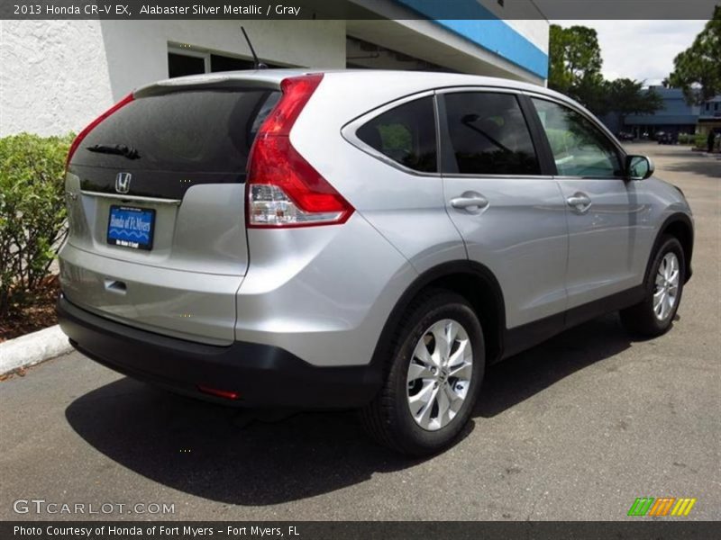 Alabaster Silver Metallic / Gray 2013 Honda CR-V EX