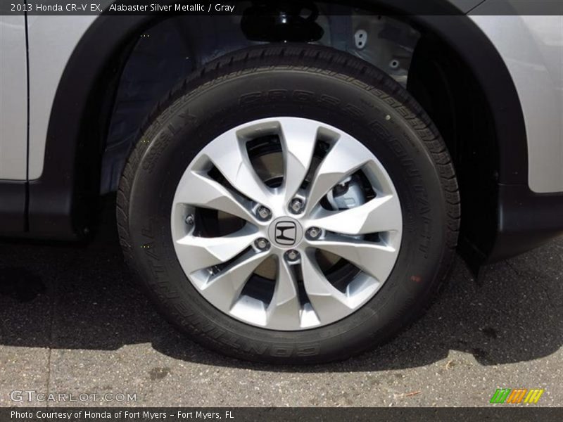 Alabaster Silver Metallic / Gray 2013 Honda CR-V EX
