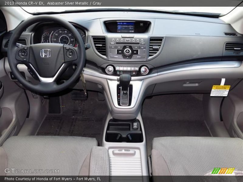 Alabaster Silver Metallic / Gray 2013 Honda CR-V EX
