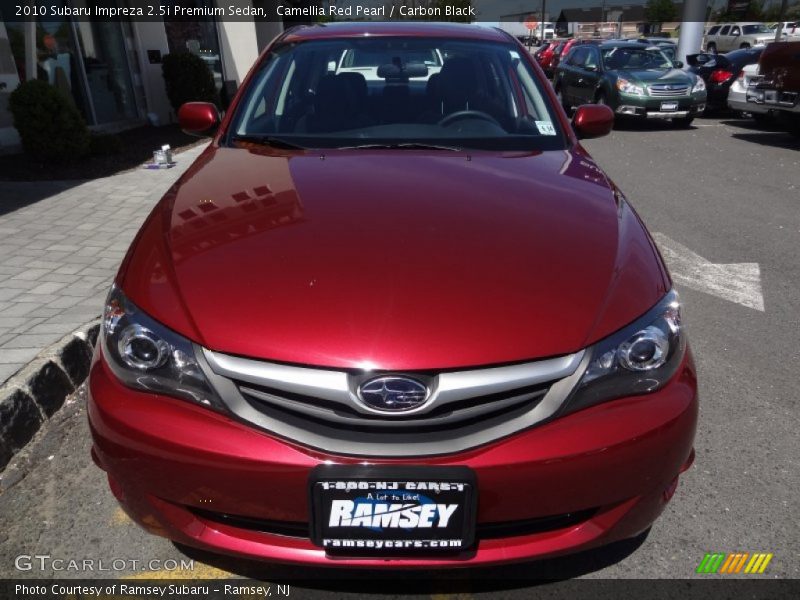 Camellia Red Pearl / Carbon Black 2010 Subaru Impreza 2.5i Premium Sedan
