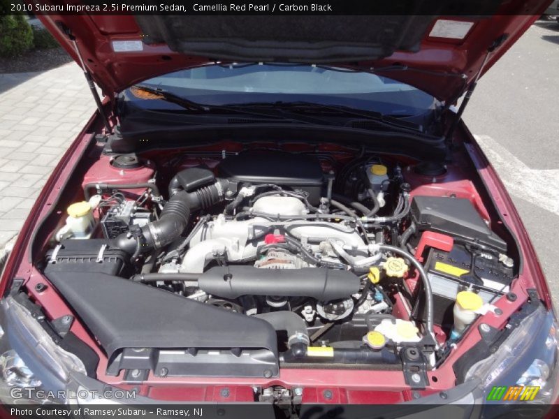 Camellia Red Pearl / Carbon Black 2010 Subaru Impreza 2.5i Premium Sedan
