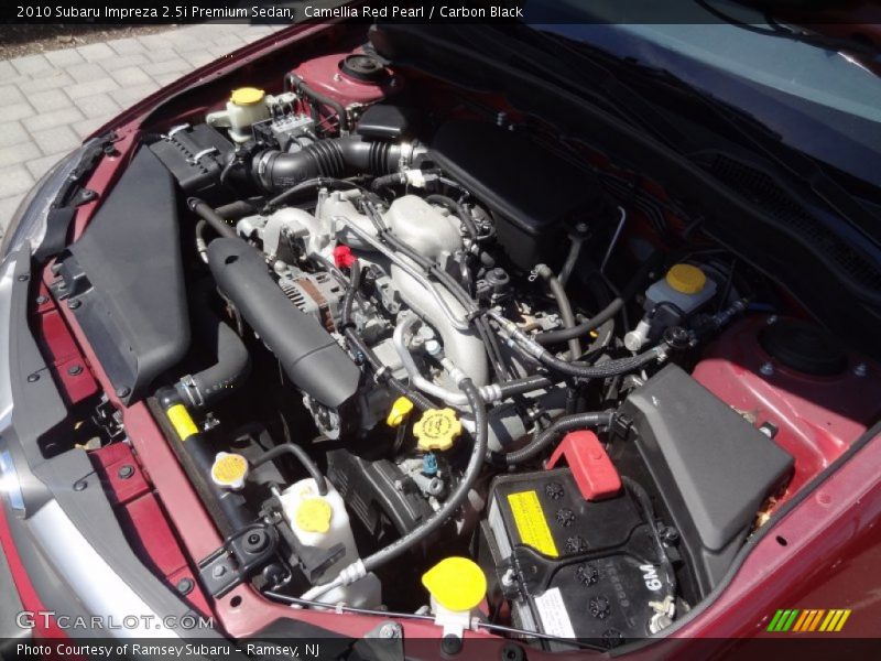 Camellia Red Pearl / Carbon Black 2010 Subaru Impreza 2.5i Premium Sedan