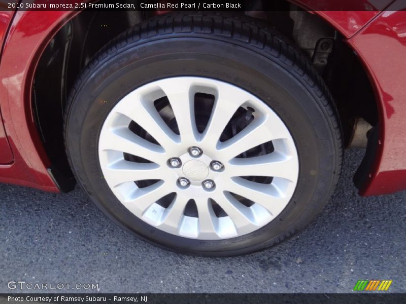 Camellia Red Pearl / Carbon Black 2010 Subaru Impreza 2.5i Premium Sedan