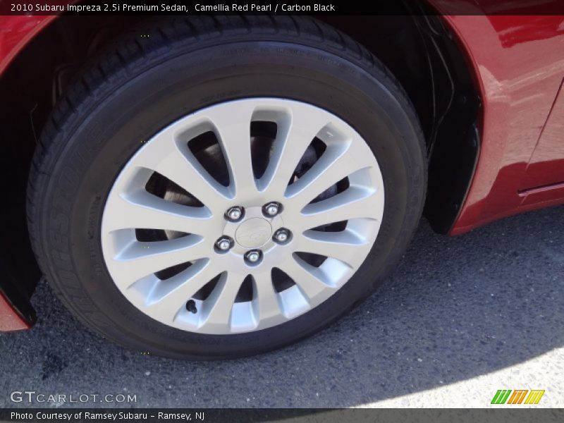 Camellia Red Pearl / Carbon Black 2010 Subaru Impreza 2.5i Premium Sedan