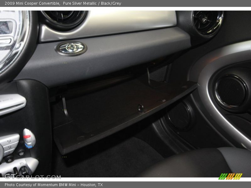 Pure Silver Metallic / Black/Grey 2009 Mini Cooper Convertible