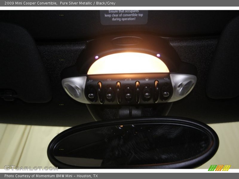 Pure Silver Metallic / Black/Grey 2009 Mini Cooper Convertible