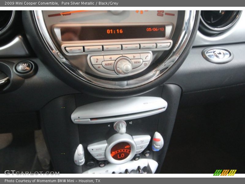Pure Silver Metallic / Black/Grey 2009 Mini Cooper Convertible