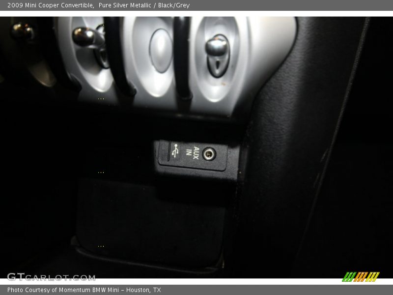 Pure Silver Metallic / Black/Grey 2009 Mini Cooper Convertible