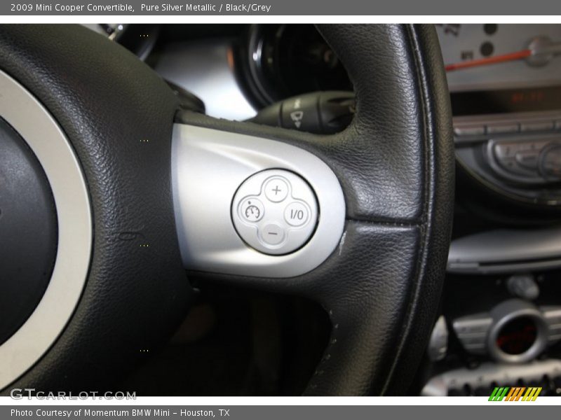 Pure Silver Metallic / Black/Grey 2009 Mini Cooper Convertible