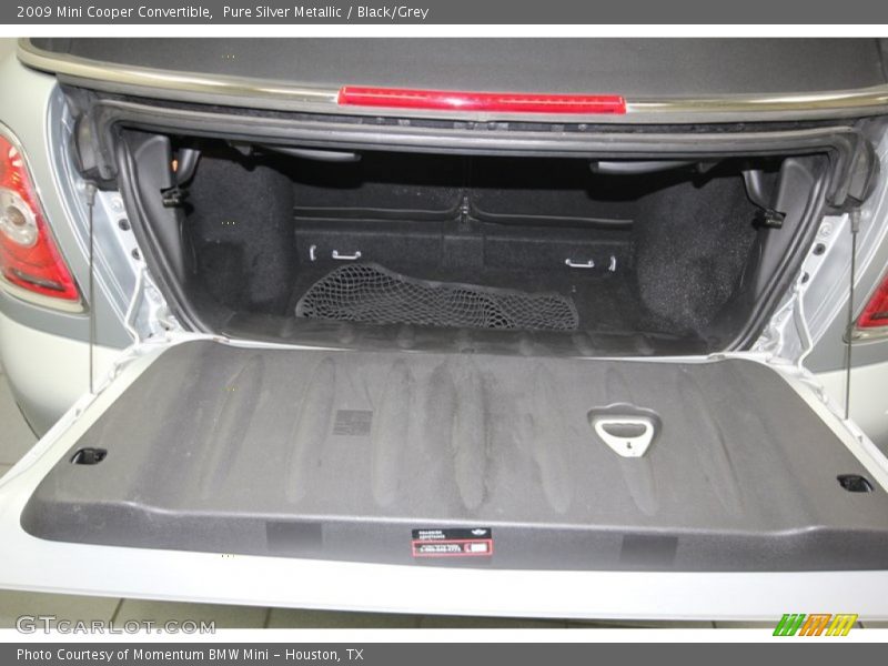 Pure Silver Metallic / Black/Grey 2009 Mini Cooper Convertible