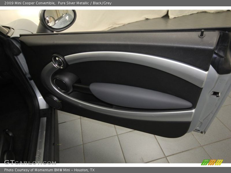 Pure Silver Metallic / Black/Grey 2009 Mini Cooper Convertible