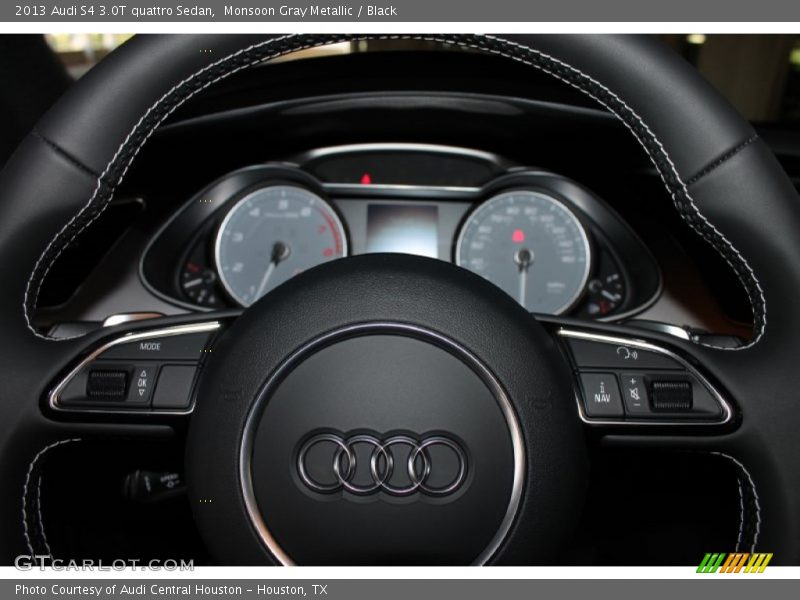 Monsoon Gray Metallic / Black 2013 Audi S4 3.0T quattro Sedan