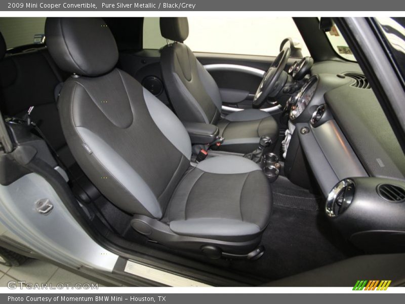 Pure Silver Metallic / Black/Grey 2009 Mini Cooper Convertible