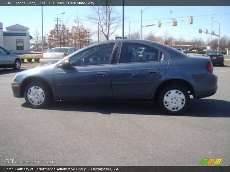 Steel Blue Pearl / Dark Slate Gray 2002 Dodge Neon