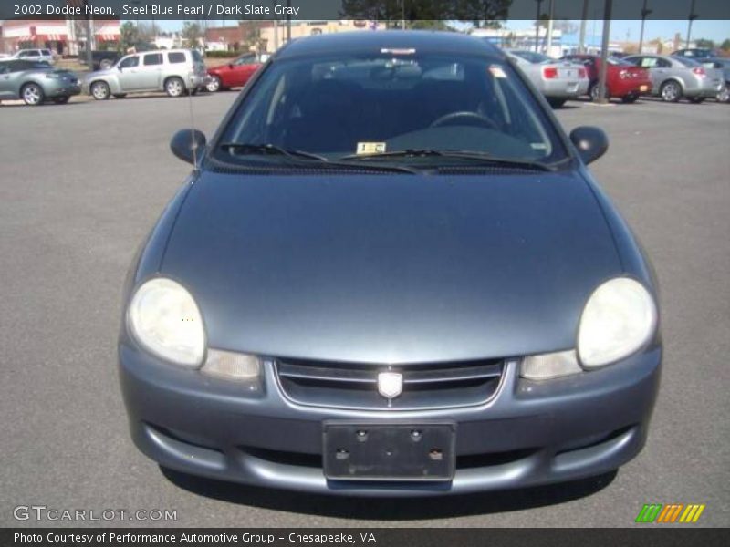 Steel Blue Pearl / Dark Slate Gray 2002 Dodge Neon