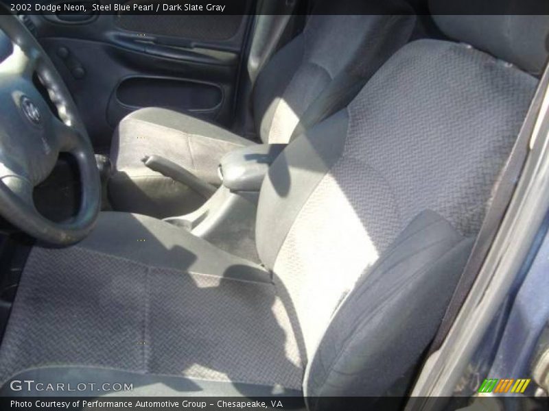 Steel Blue Pearl / Dark Slate Gray 2002 Dodge Neon