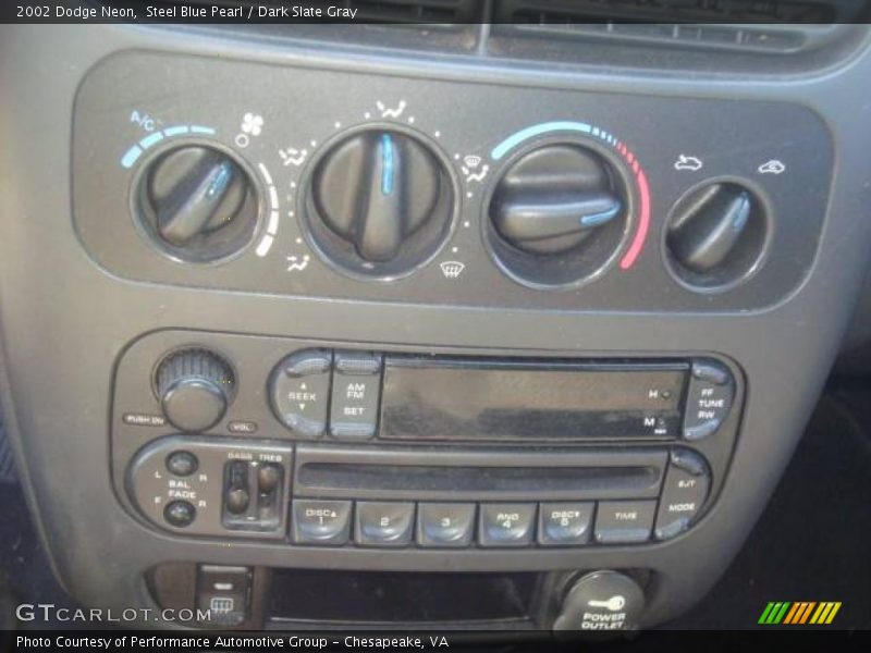 Steel Blue Pearl / Dark Slate Gray 2002 Dodge Neon
