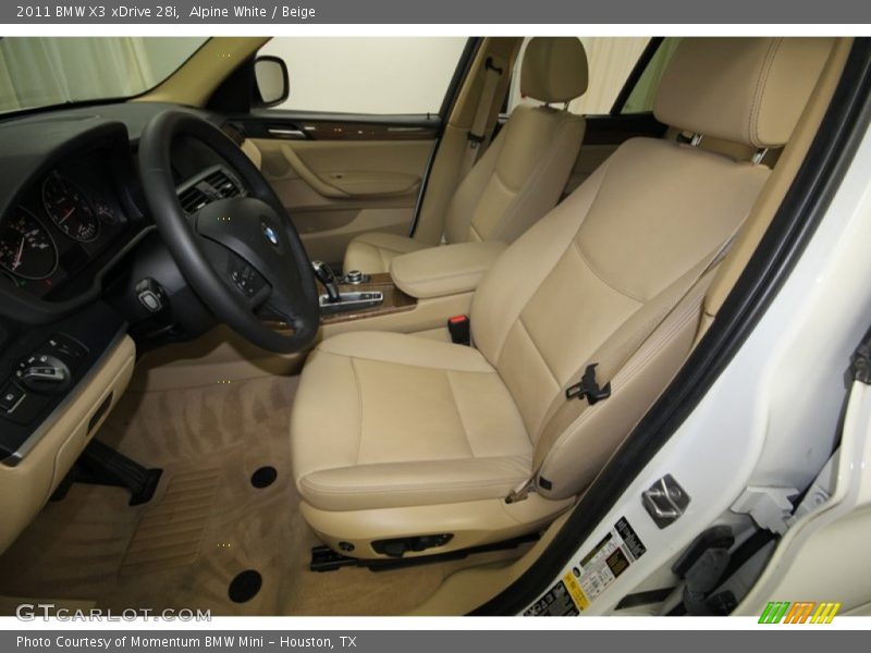 Alpine White / Beige 2011 BMW X3 xDrive 28i