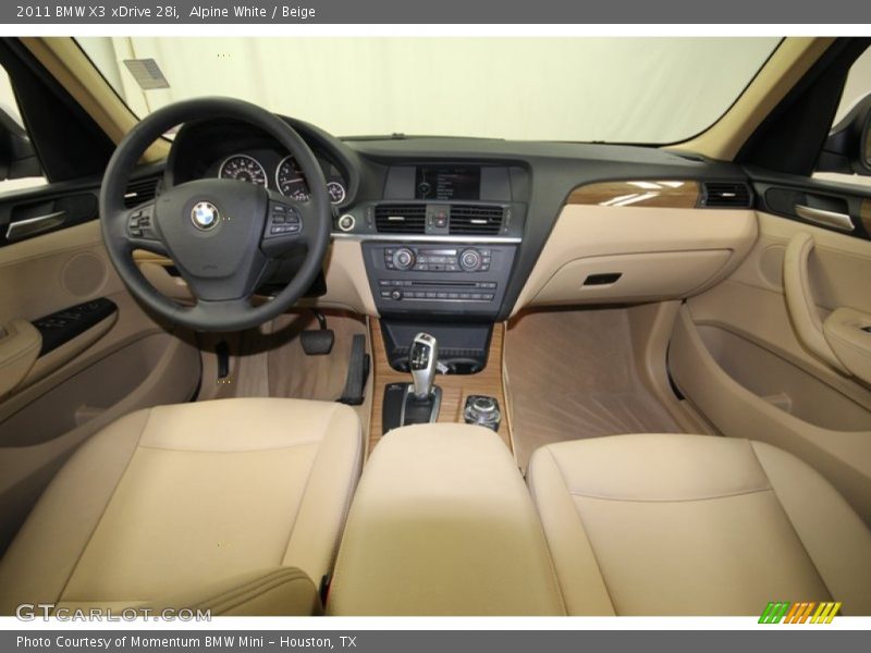 Alpine White / Beige 2011 BMW X3 xDrive 28i