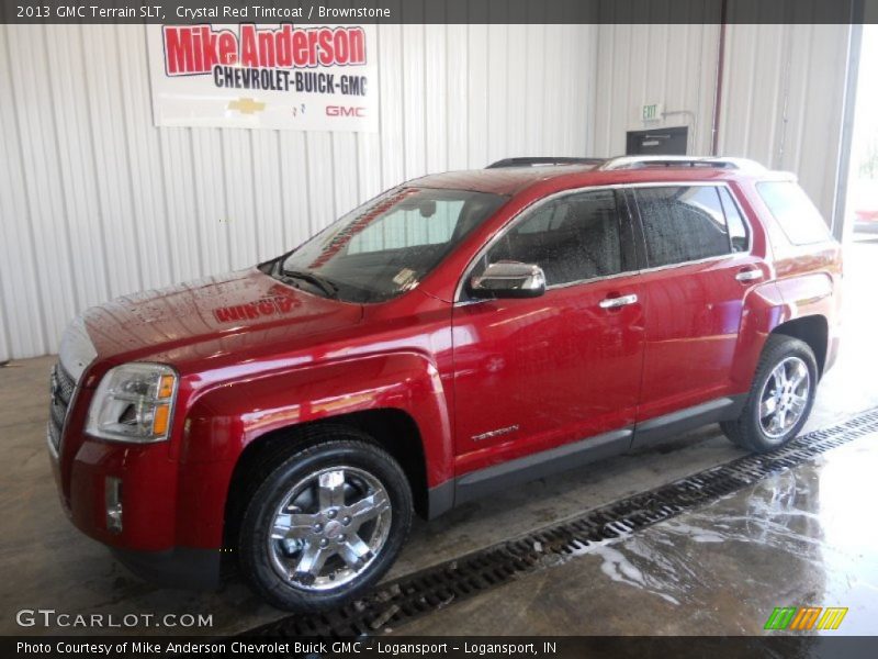 Crystal Red Tintcoat / Brownstone 2013 GMC Terrain SLT