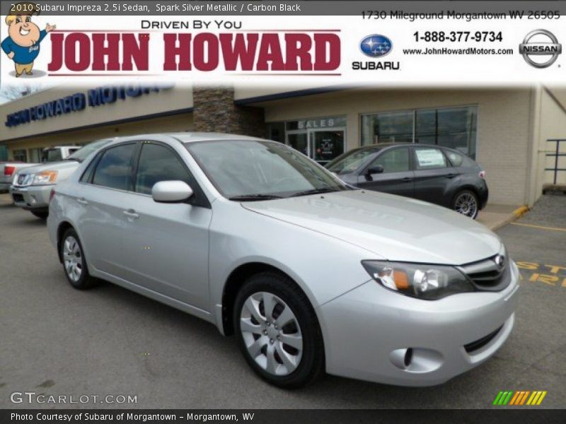 Spark Silver Metallic / Carbon Black 2010 Subaru Impreza 2.5i Sedan