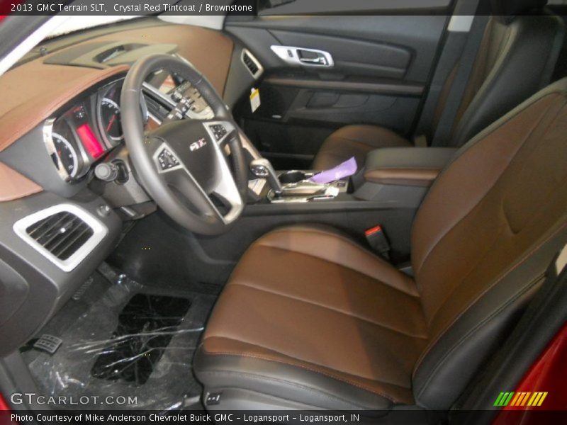 Crystal Red Tintcoat / Brownstone 2013 GMC Terrain SLT