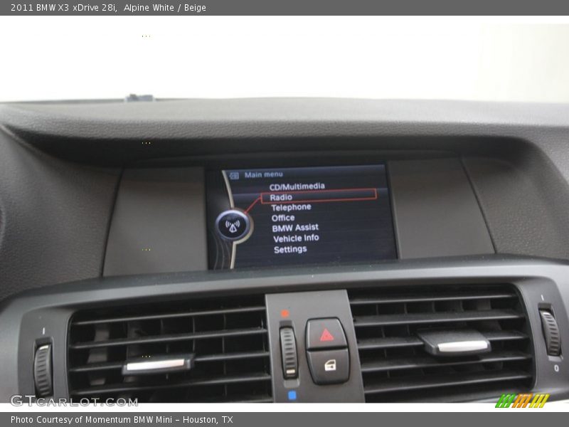Alpine White / Beige 2011 BMW X3 xDrive 28i