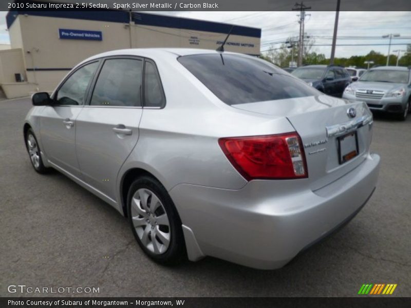 Spark Silver Metallic / Carbon Black 2010 Subaru Impreza 2.5i Sedan
