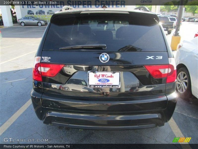 Jet Black / Black 2006 BMW X3 3.0i