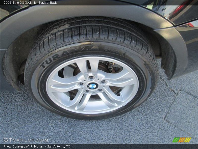 Jet Black / Black 2006 BMW X3 3.0i