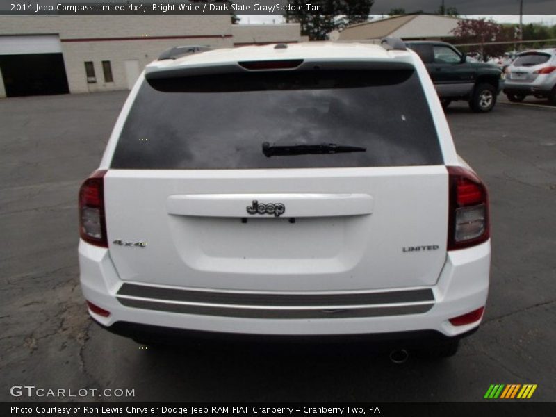 Bright White / Dark Slate Gray/Saddle Tan 2014 Jeep Compass Limited 4x4