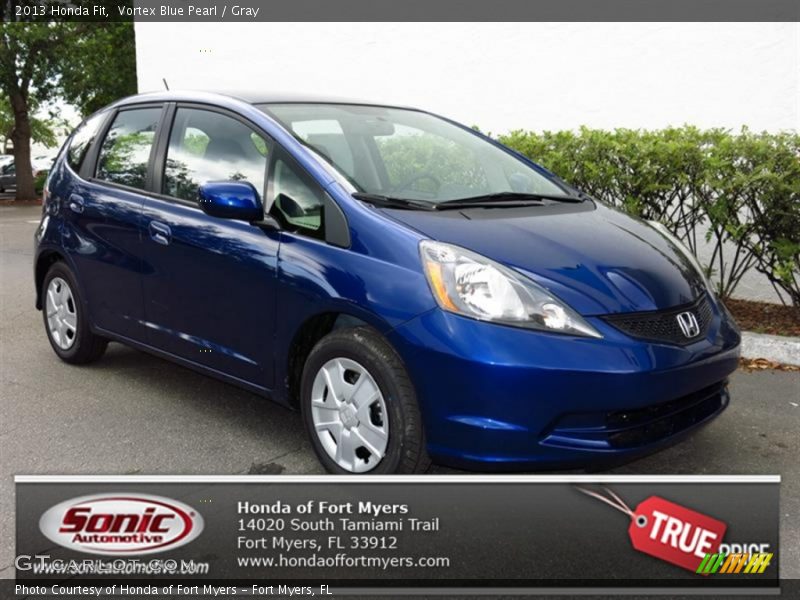 Vortex Blue Pearl / Gray 2013 Honda Fit
