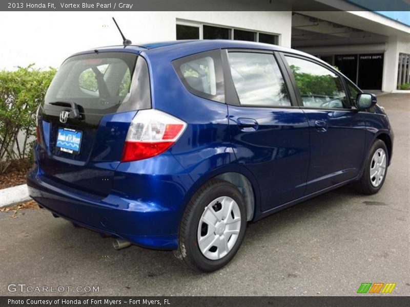 Vortex Blue Pearl / Gray 2013 Honda Fit