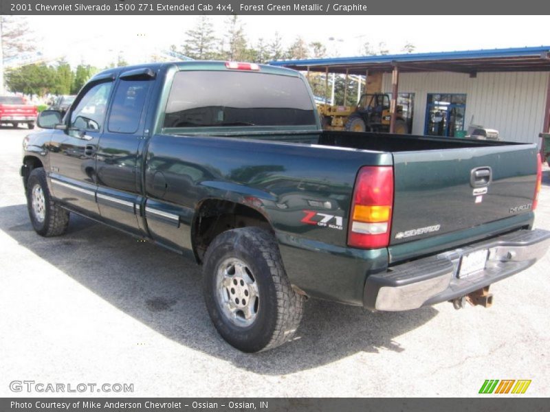 Forest Green Metallic / Graphite 2001 Chevrolet Silverado 1500 Z71 Extended Cab 4x4