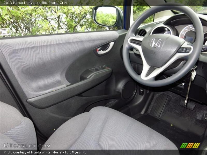Vortex Blue Pearl / Gray 2013 Honda Fit