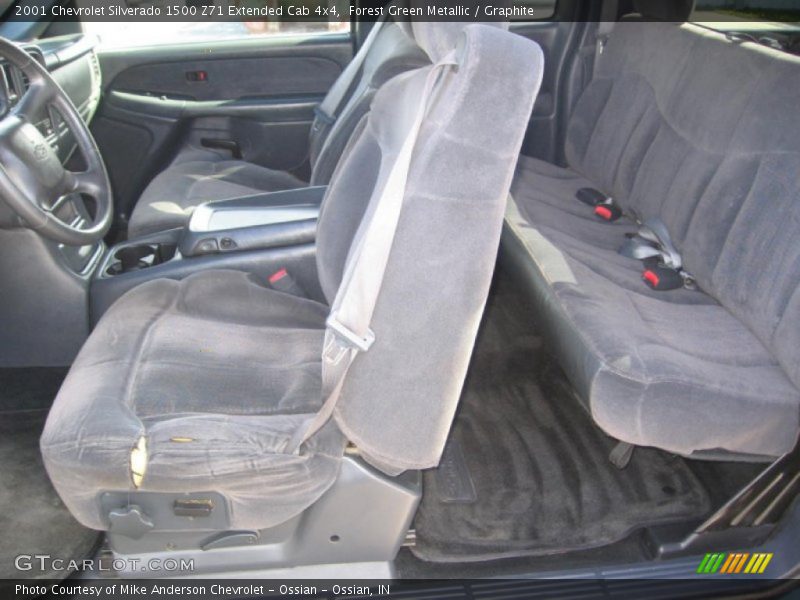 Forest Green Metallic / Graphite 2001 Chevrolet Silverado 1500 Z71 Extended Cab 4x4