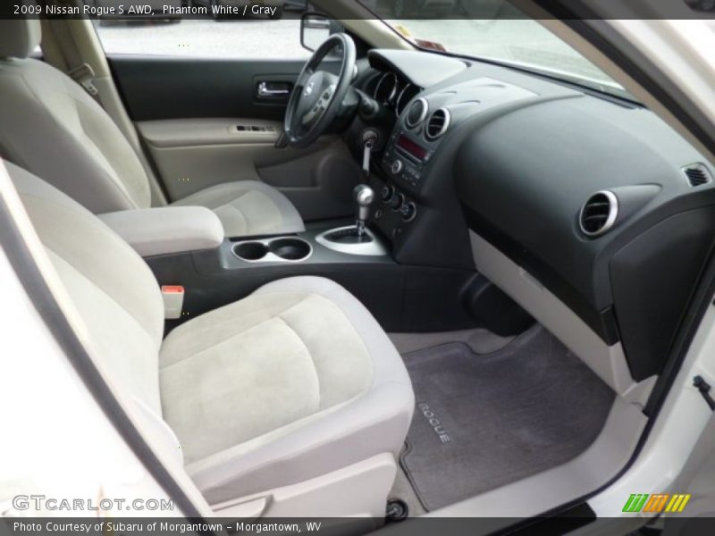 Phantom White / Gray 2009 Nissan Rogue S AWD