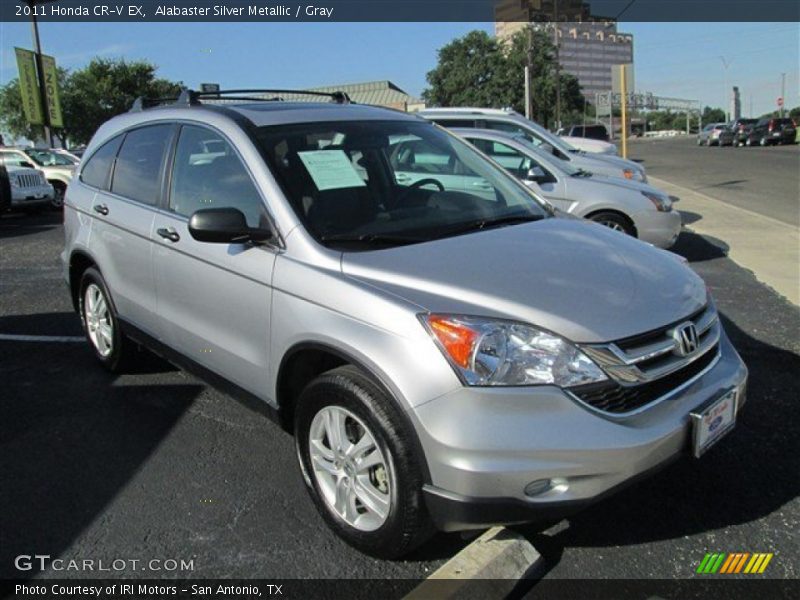 Alabaster Silver Metallic / Gray 2011 Honda CR-V EX