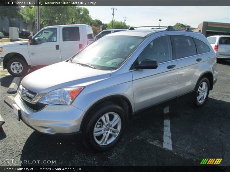 Alabaster Silver Metallic / Gray 2011 Honda CR-V EX