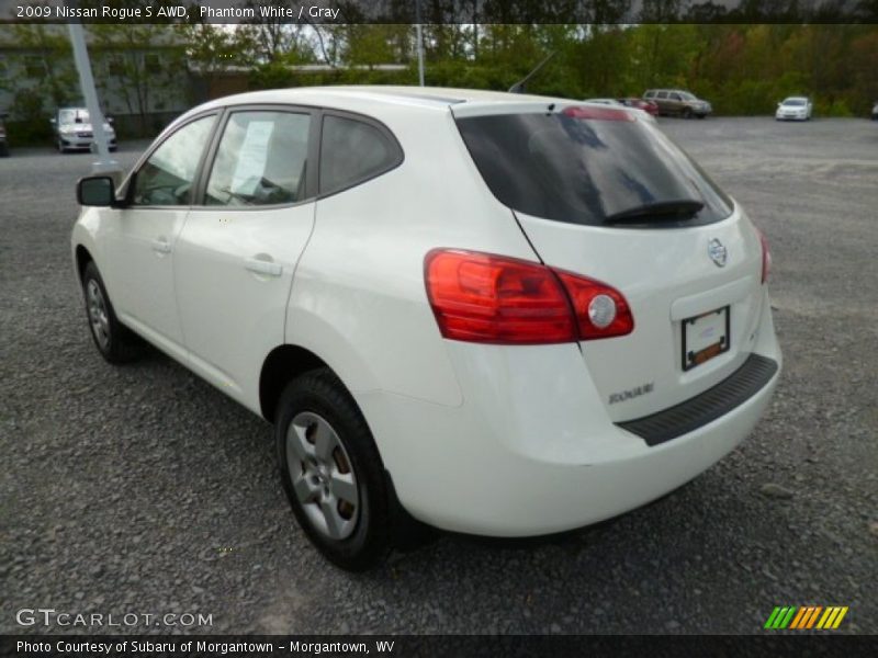 Phantom White / Gray 2009 Nissan Rogue S AWD
