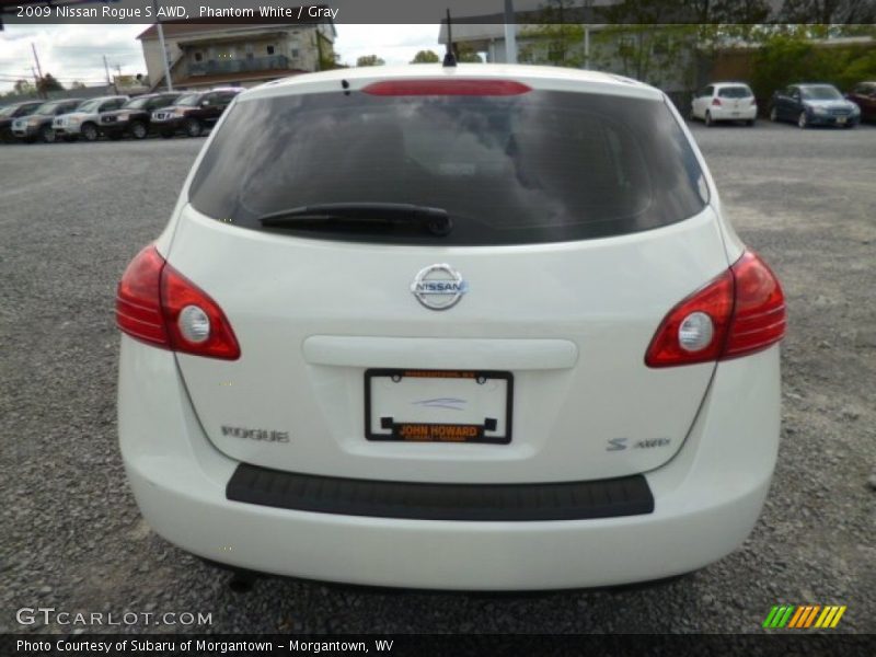 Phantom White / Gray 2009 Nissan Rogue S AWD