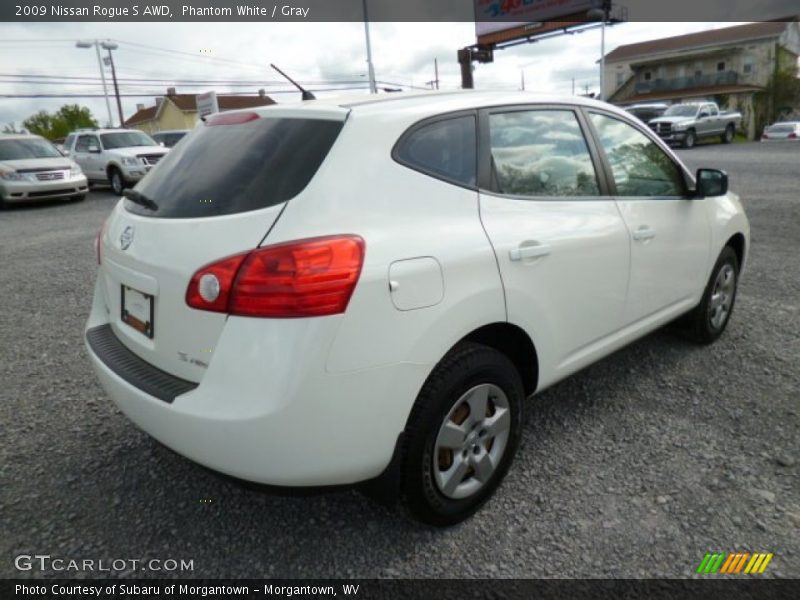 Phantom White / Gray 2009 Nissan Rogue S AWD