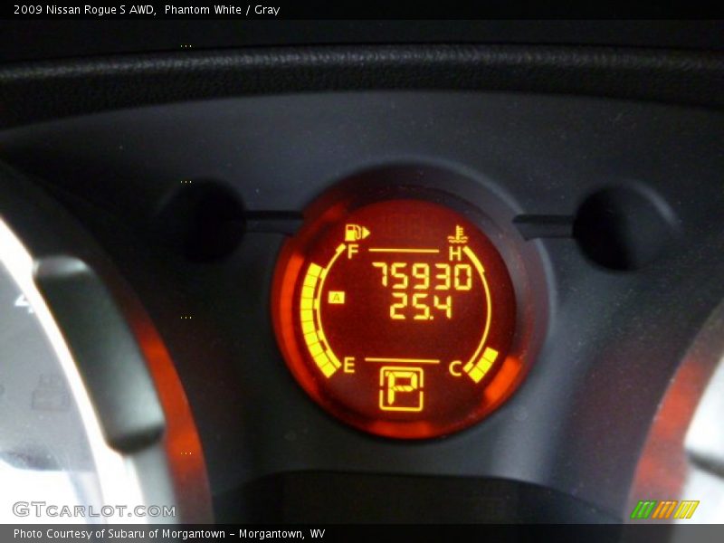 Phantom White / Gray 2009 Nissan Rogue S AWD