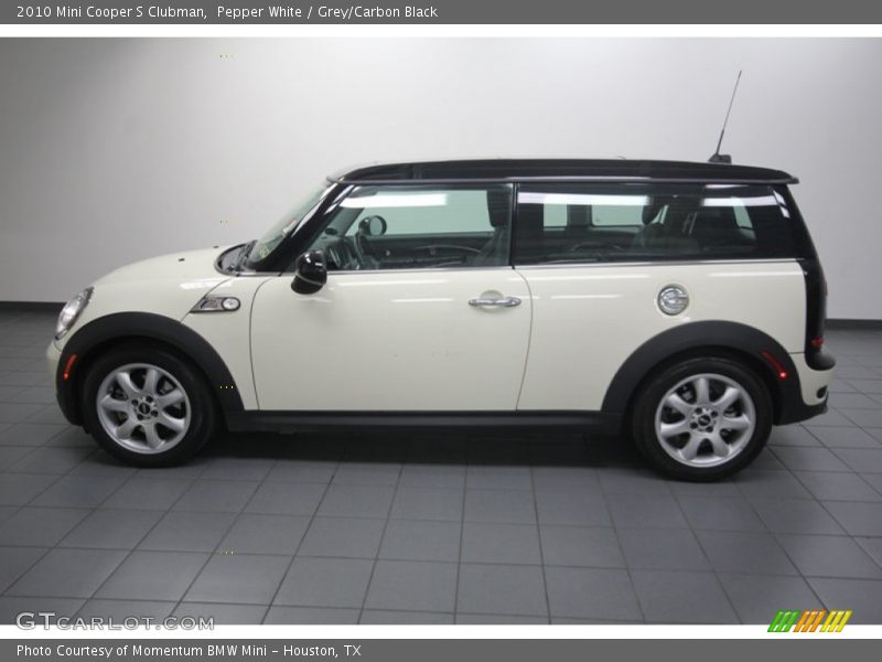 Pepper White / Grey/Carbon Black 2010 Mini Cooper S Clubman