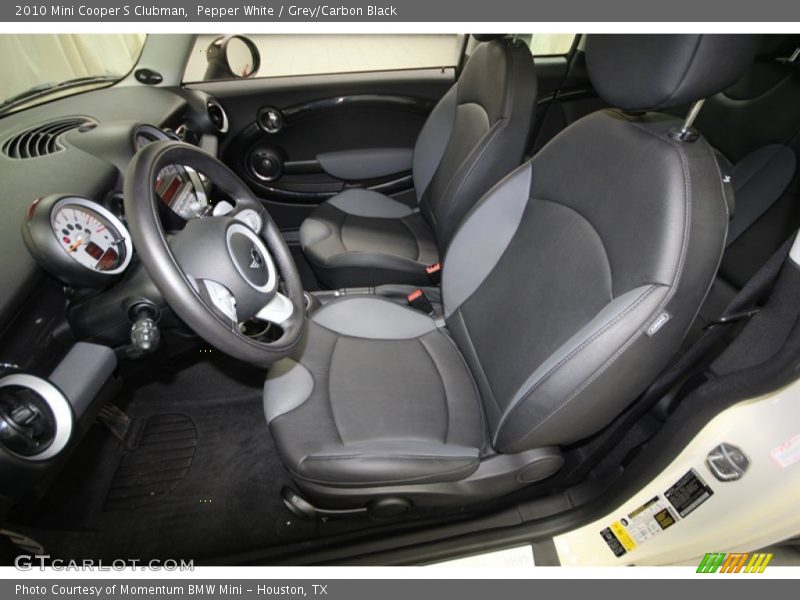 Pepper White / Grey/Carbon Black 2010 Mini Cooper S Clubman