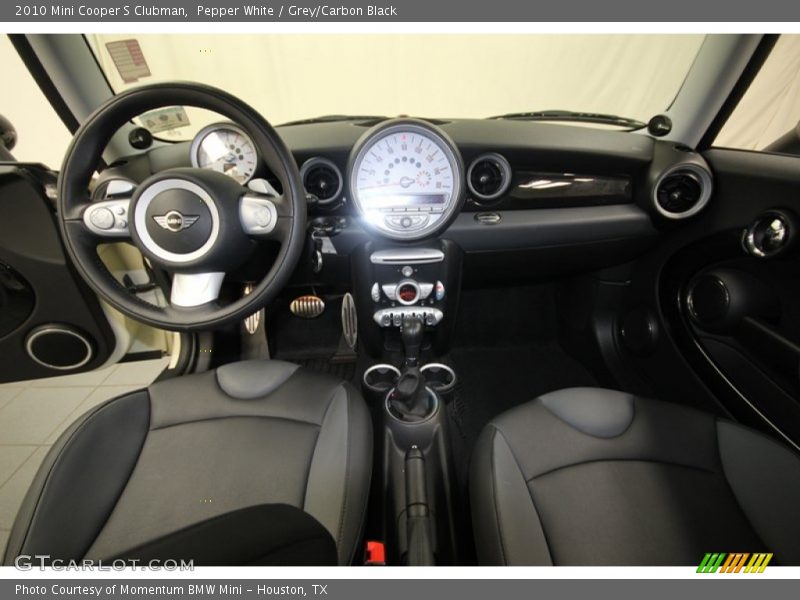 Pepper White / Grey/Carbon Black 2010 Mini Cooper S Clubman