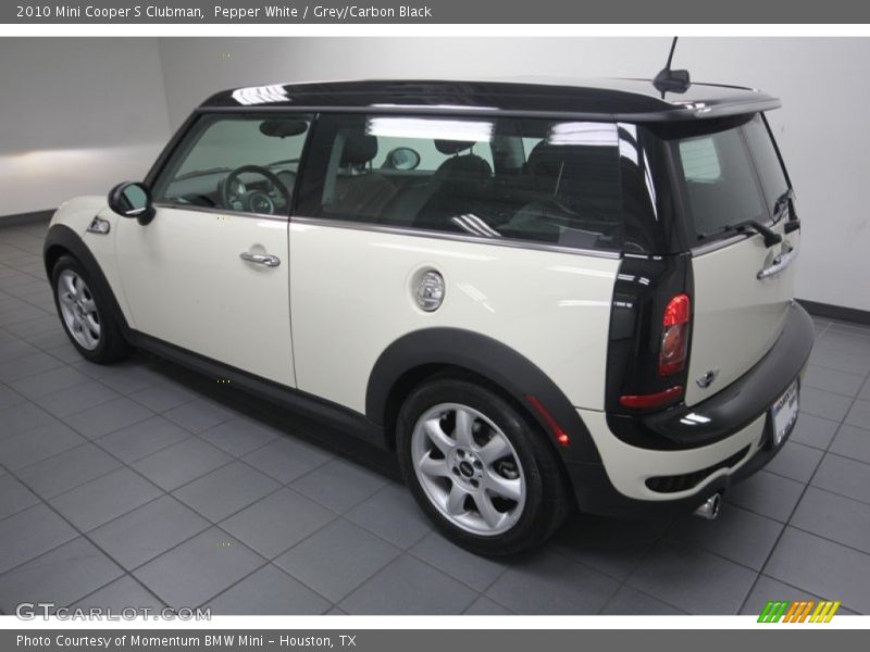Pepper White / Grey/Carbon Black 2010 Mini Cooper S Clubman