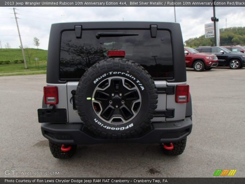 Billet Silver Metallic / Rubicon 10th Anniversary Edition Red/Black 2013 Jeep Wrangler Unlimited Rubicon 10th Anniversary Edition 4x4