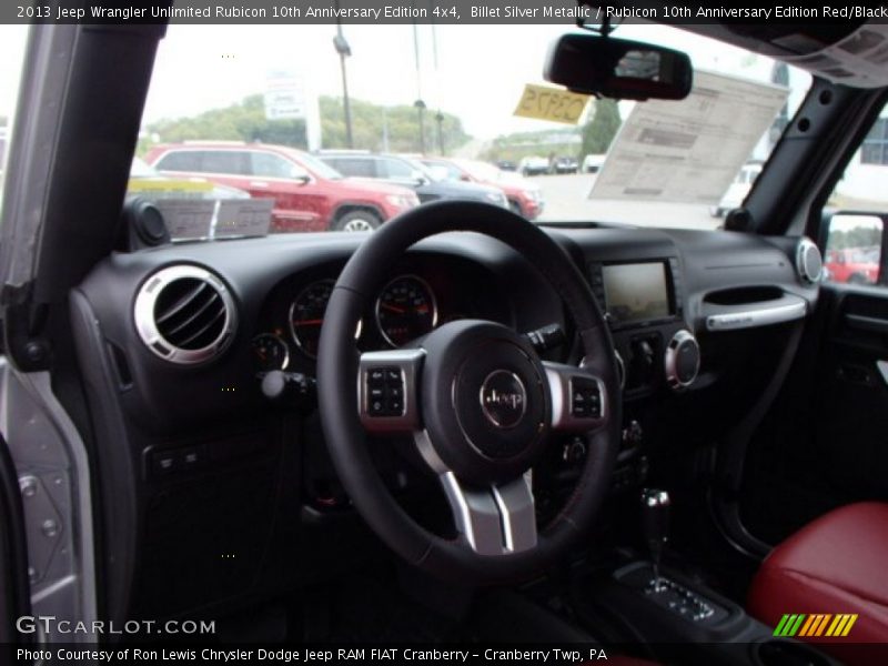 Billet Silver Metallic / Rubicon 10th Anniversary Edition Red/Black 2013 Jeep Wrangler Unlimited Rubicon 10th Anniversary Edition 4x4