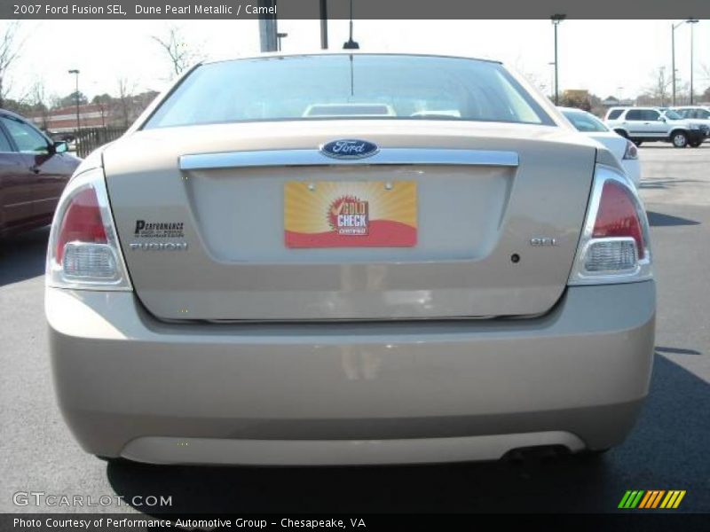 Dune Pearl Metallic / Camel 2007 Ford Fusion SEL